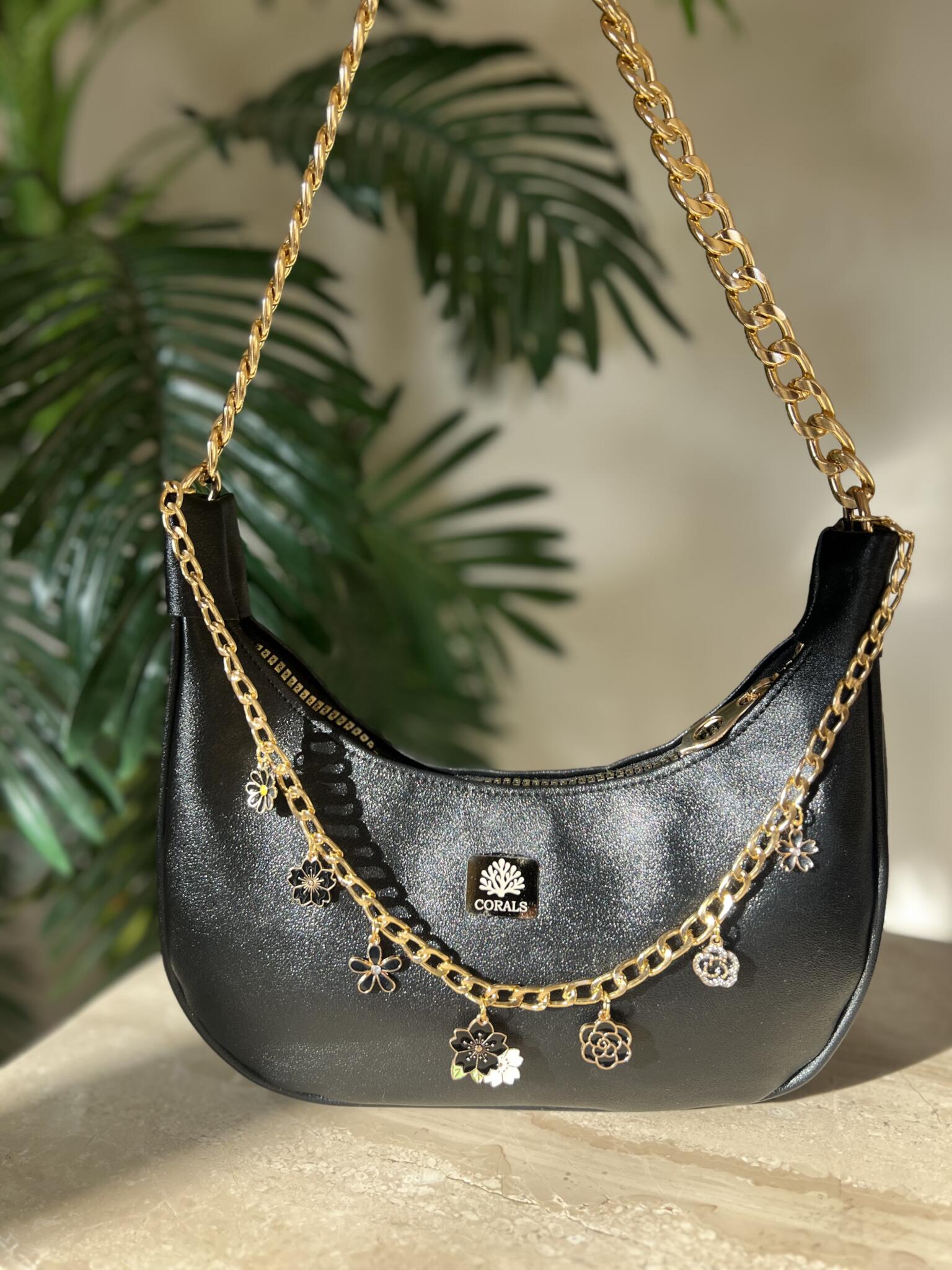 Black Blossom HOBO Bag 1 Black Blossom HOBO Bag