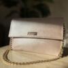 Shimmer plush clutch