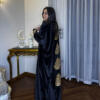 Black velvet kaftan