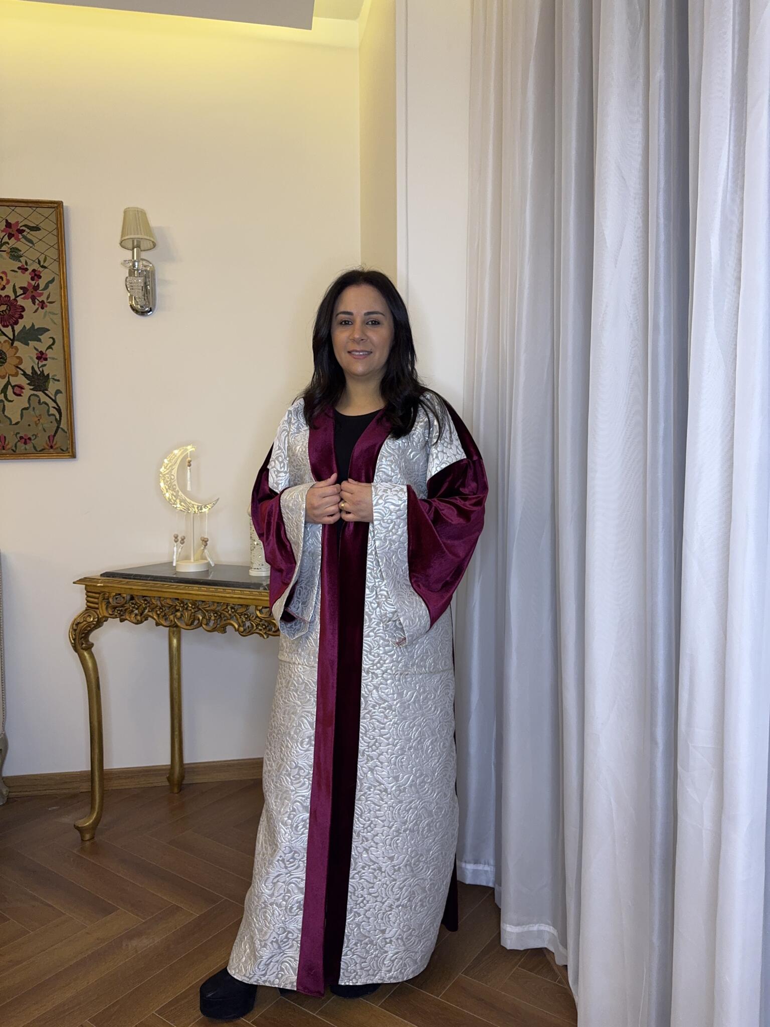 Burgundy velvet kaftan 2 IMG 4132 1 scaled