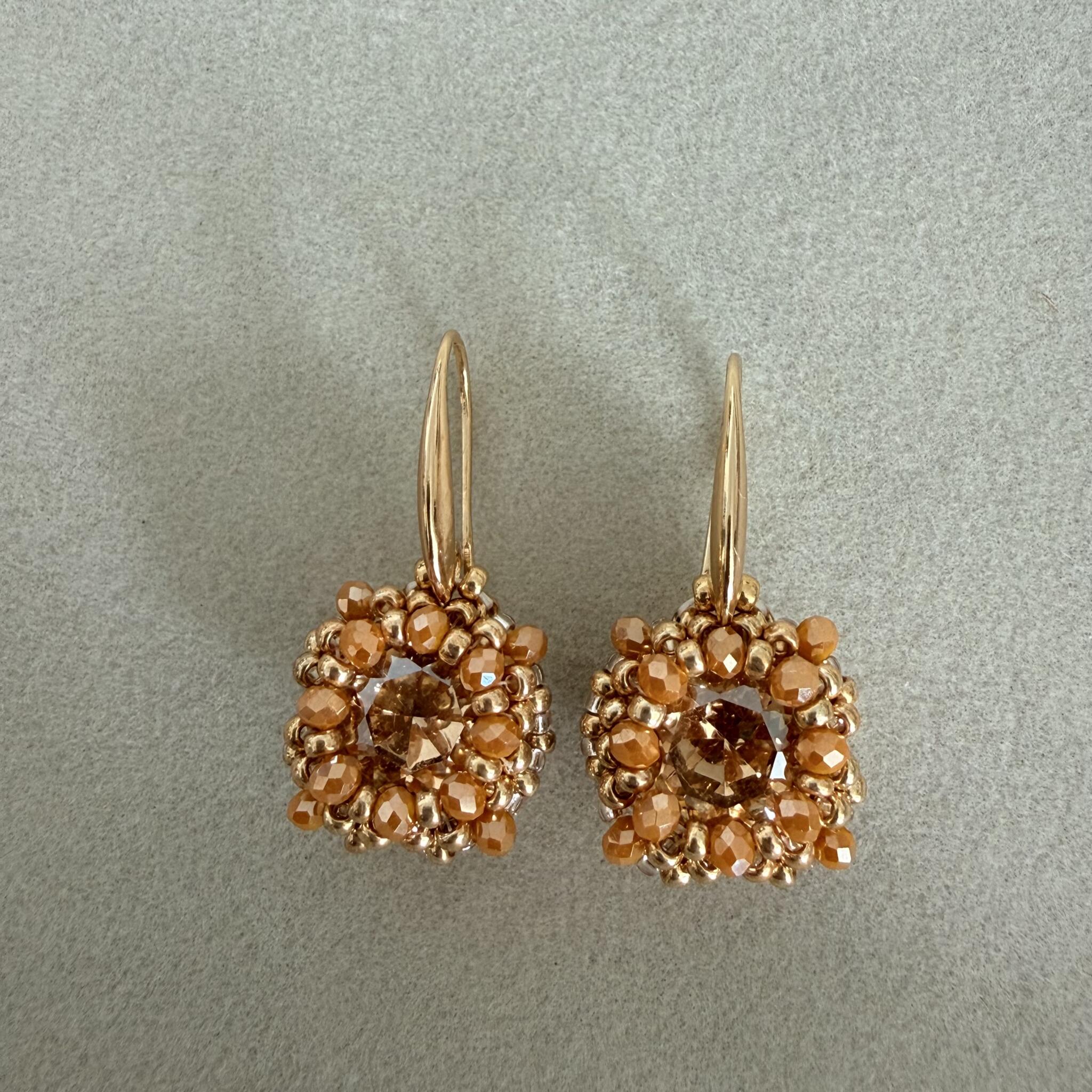 Golden Crystal earrings 3 IMG 4214 1 scaled