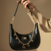 Black Blossom HOBO Bag