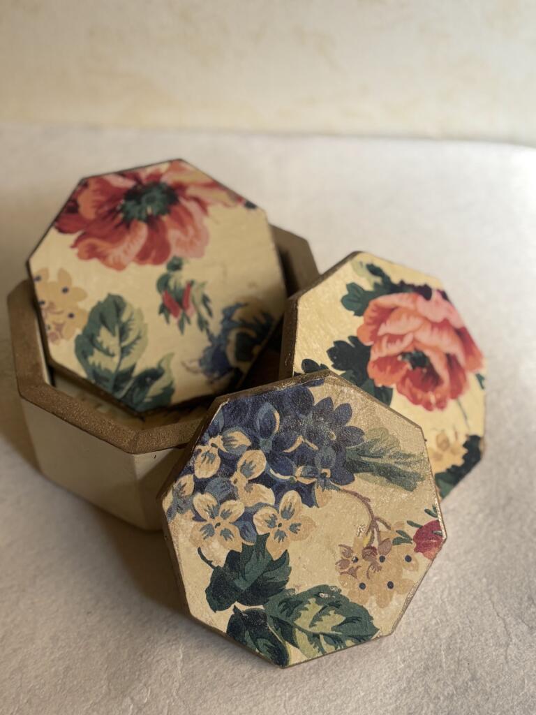 Decoupage coasters