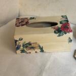 Floral Decoupage tissue box