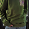 Lavender Moonlight Hand-embroidered Sweatshirt