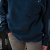 Forget-me-nots Hand-embroidered Sweatshirt