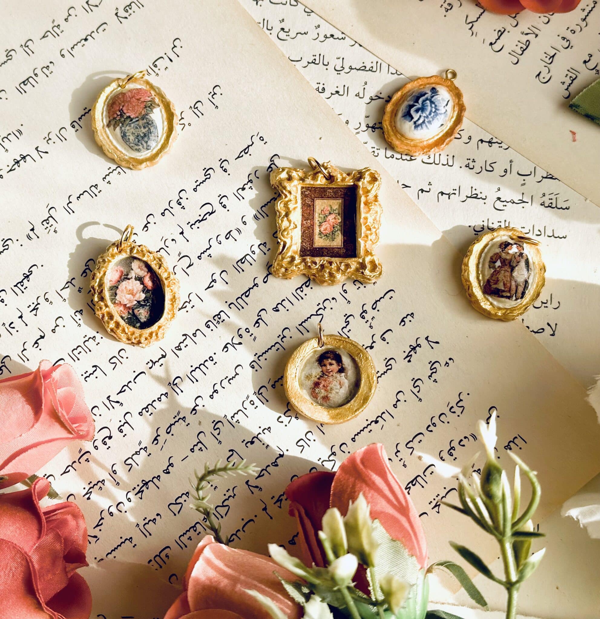 Vintage frame Necklaces 1 Vintage Frame Necklaces