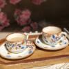 Leaves tea cup