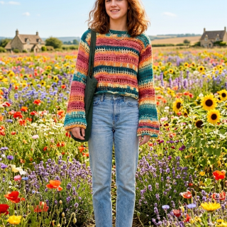 Boho Carnival Crochet Top