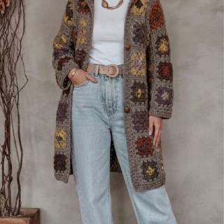 Knee length cardigan