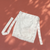 Painted linen wrap skirt