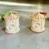 Set of Two Decorative Carousel Boxes
