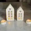 House lantern set with tealight holders