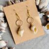Twisted shell earrings