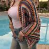 Boho Carnival Crochet Cardigan
