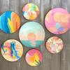 "Colorful Abstract" Wall Plates Collection