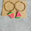 watermelon earrings