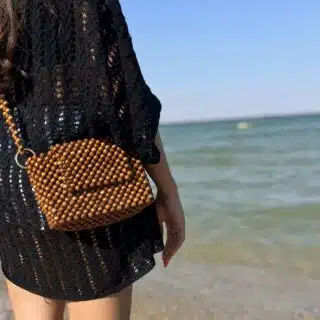 wooden cross bag