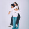 One Shoulder Fleece Sweatshirt