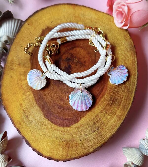 Seashell bracelet set