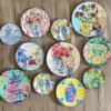 "Colorful Bleu Blanc" Wall Plates Collection