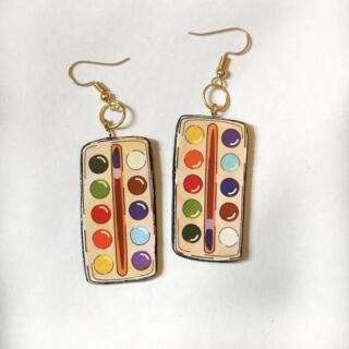 Watercolor Earrings