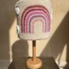 Punch Needle Rainbow on Clouds Light Shade