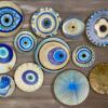 "Golden Blue Eyes" Wall Plates Collection