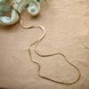 Soft thin gold chain