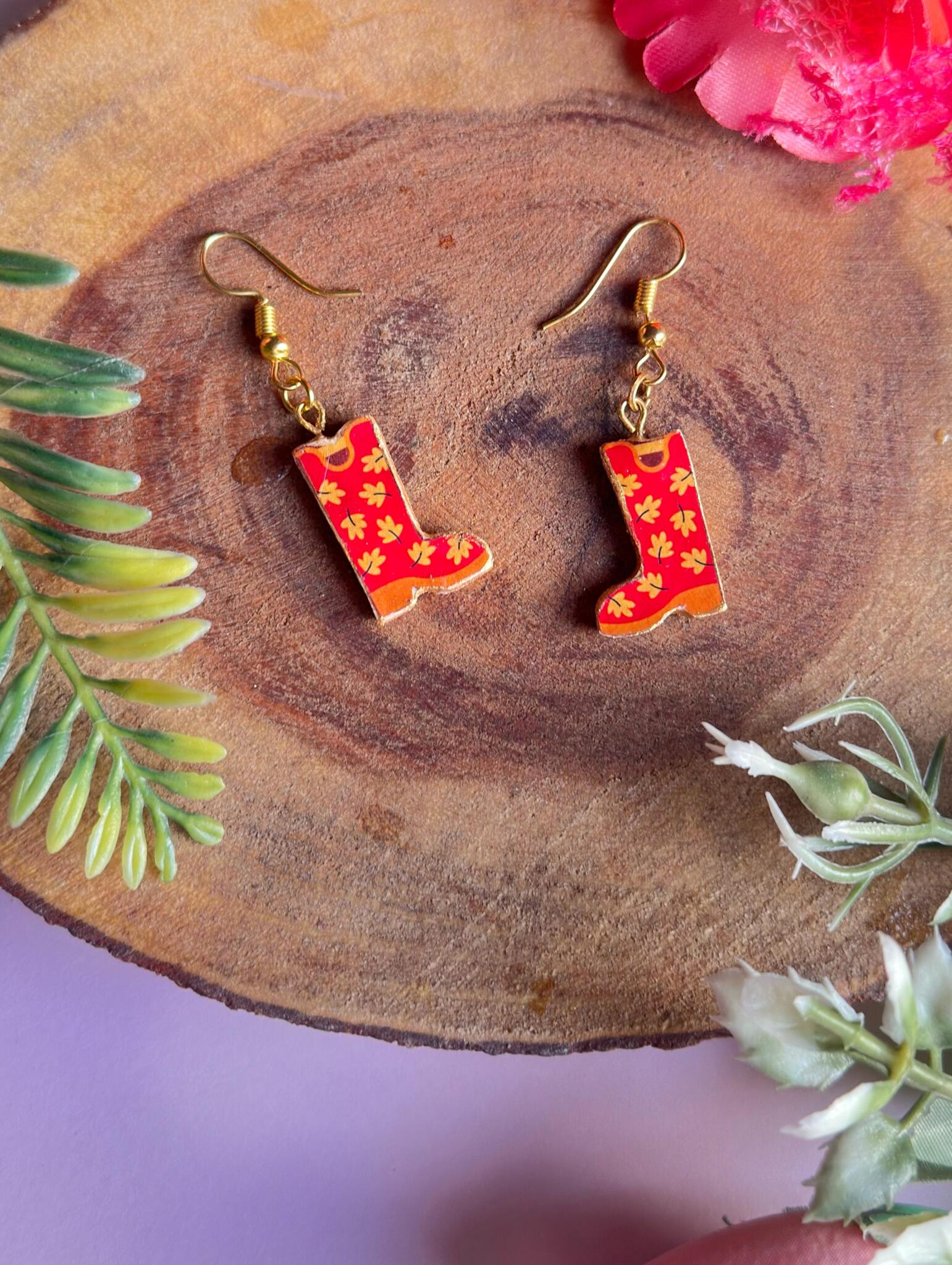 Cowgirl Floral Boots Earrings 2 IMG 9721 2 scaled