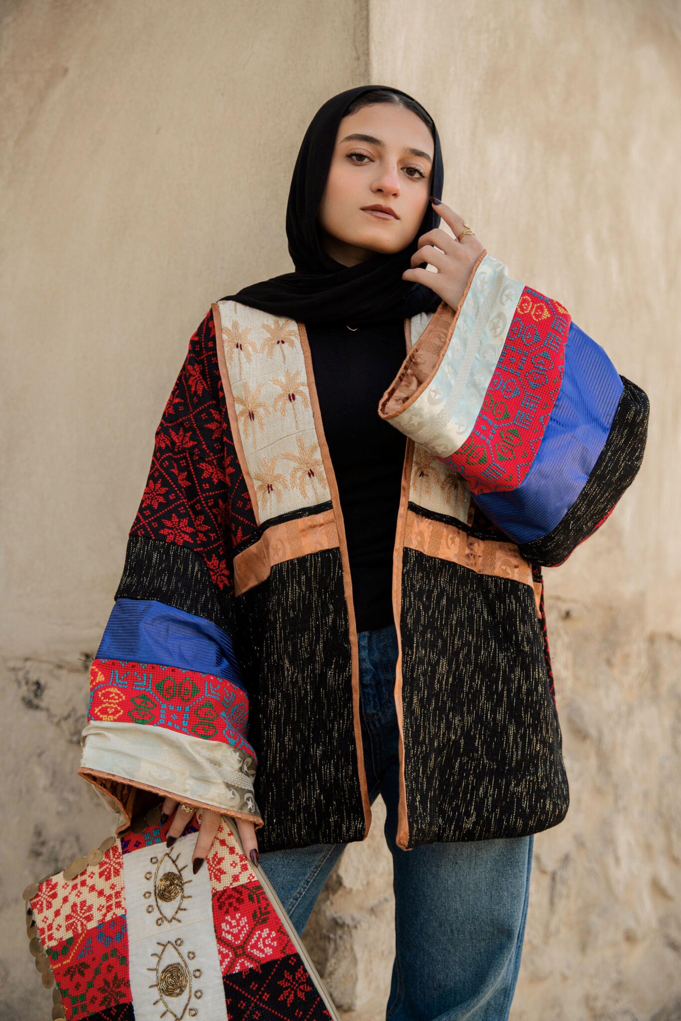 Egyptian Handmade Patchwork Jacket - Bohemian Style 2 IMG 9745 1 scaled