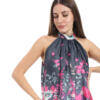 Pure silk sleeveless top