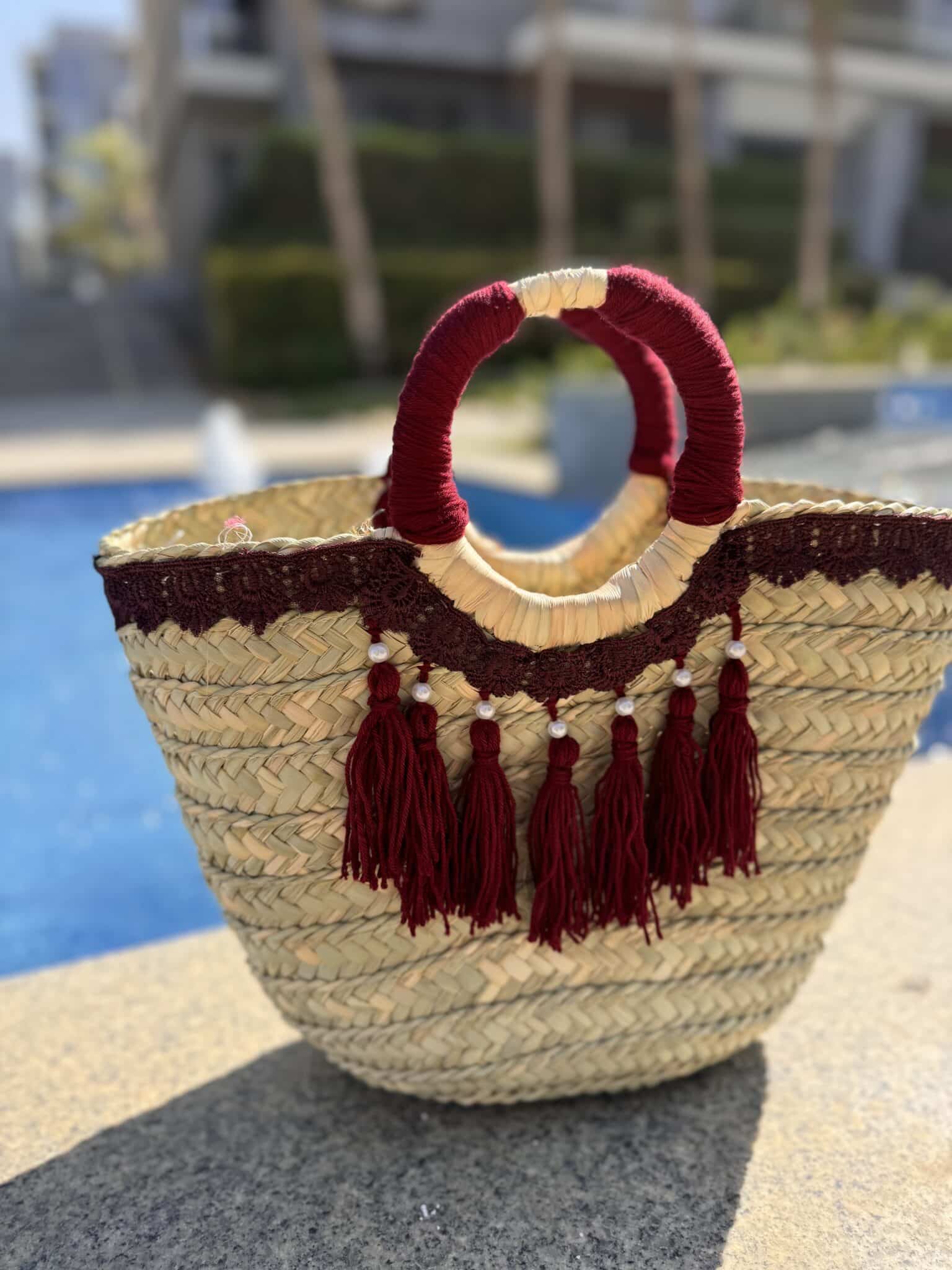Burgundy tassels bag 2 IMG 9979 scaled