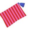 Pink & Red Striped Pouch