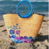 Mermaid straw beach bag