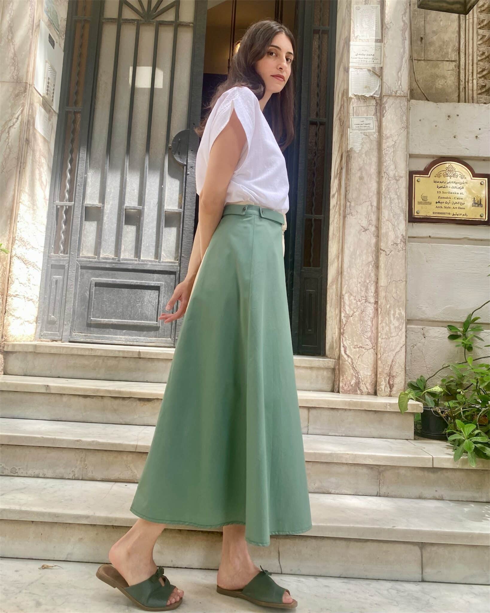 Paneled Gabardine Skirt - Midi 5 Photoroom 20250521 161320 scaled