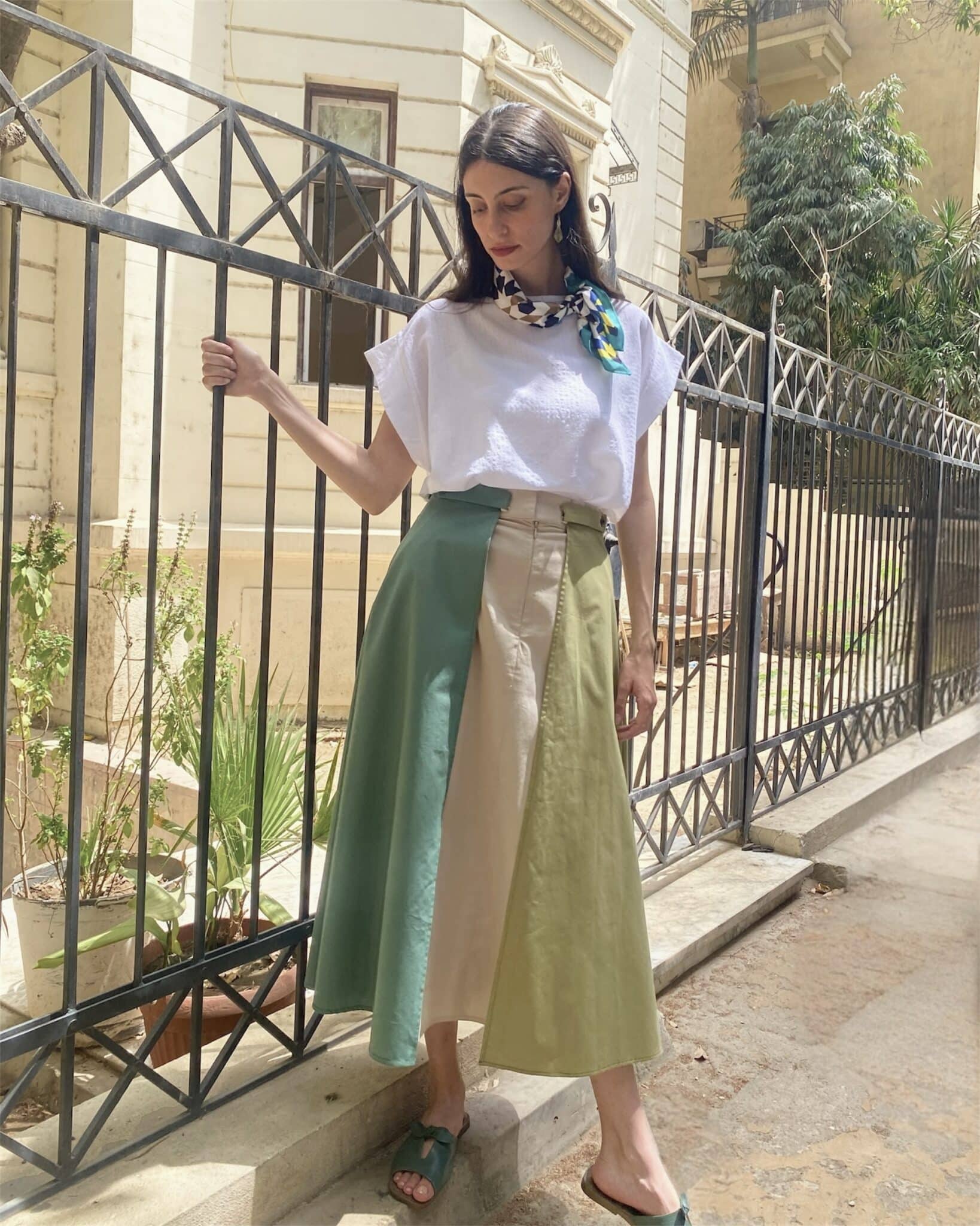 Paneled Gabardine Skirt - Midi 6 Photoroom 20250521 162205 scaled