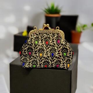 black but colorful mini pocket