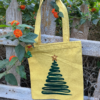 Christmas tree tote bag