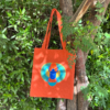 Colorful scarab tote bag