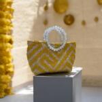 wintery yellow mini bag