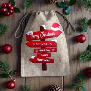 Christmas sign bag