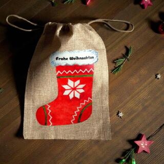 Christmas socks bag
