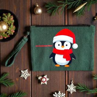 Christmas Pinguin clutch