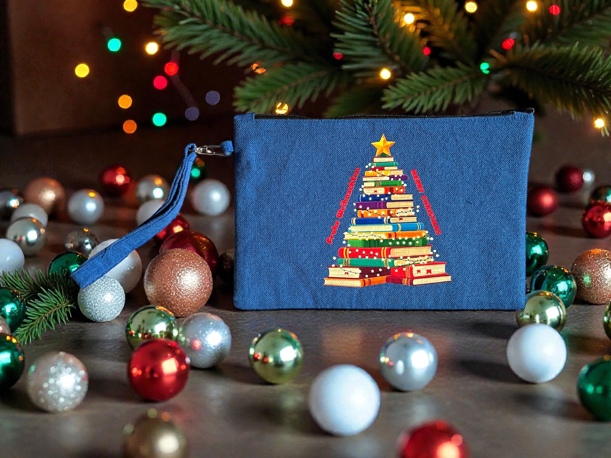 Christmas tree Book clutch 1 Christmas tree Book clutch