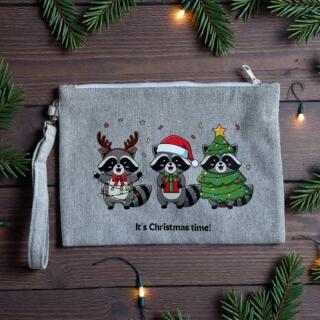 Christmas music clutch