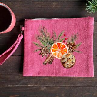 Christmas fruit clutch