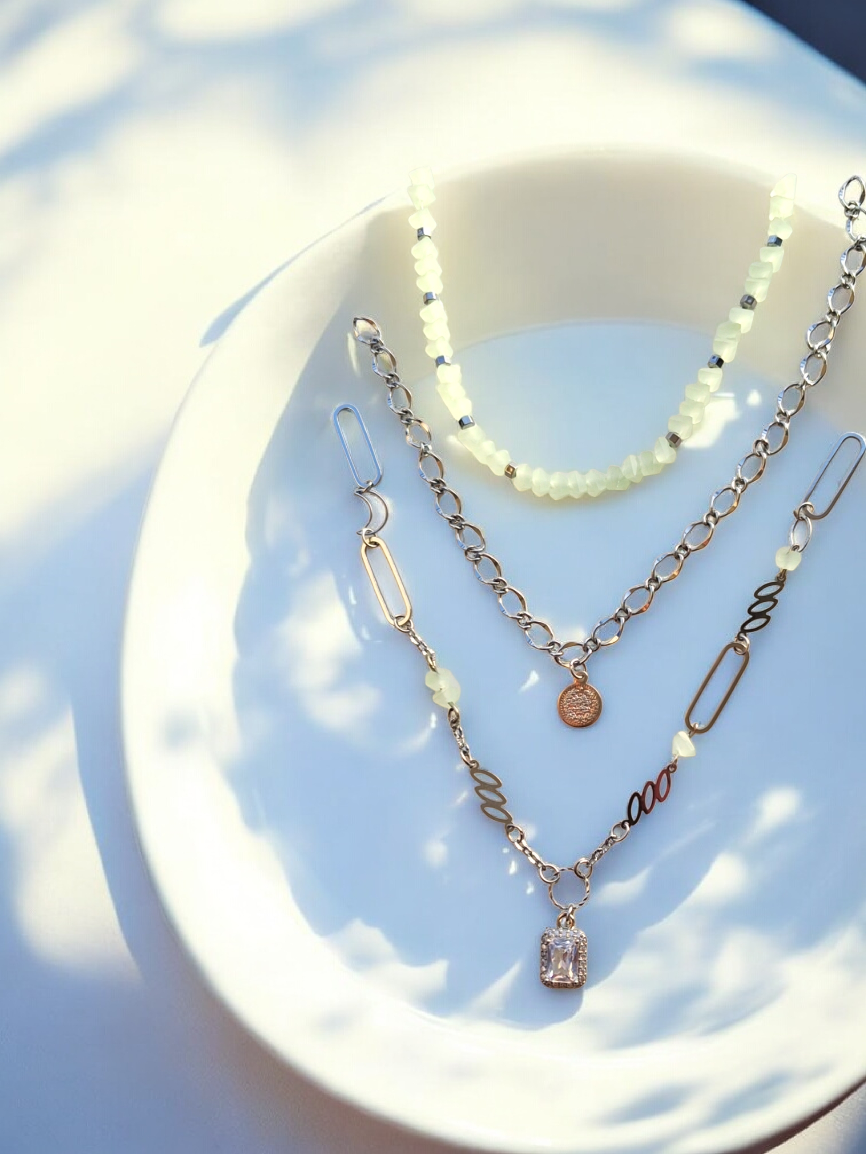 3-layered necklace 1 3-layered necklace