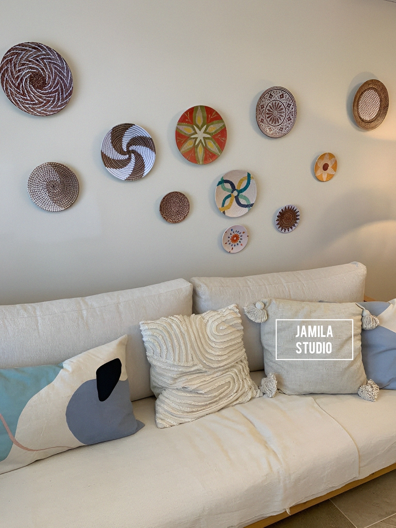 Boho Colorful Wall Plates 1 Boho Colorful Wall Plates