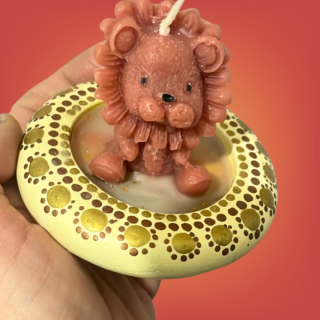 Lion Candle – Candy Scent, 7cm
